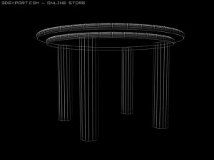 table and chairs 3D Model