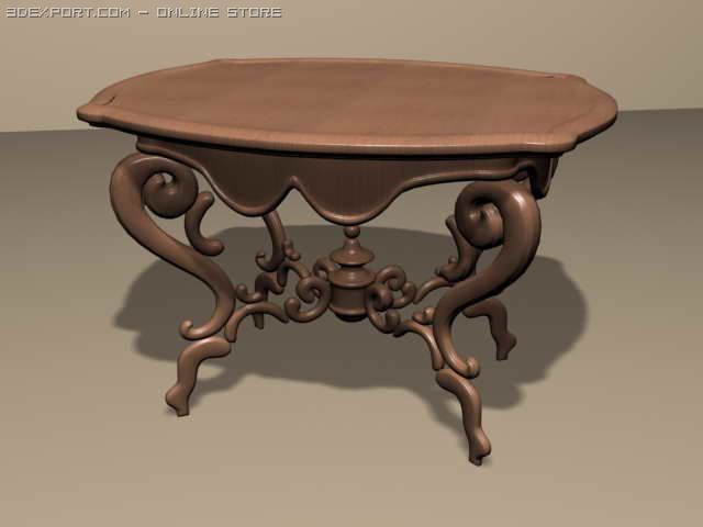 table Modèle 3D .c4d .max .obj .3ds .fbx .stl .blend 