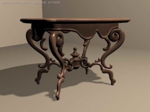 table Modèle 3D