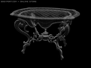 table Modèle 3D