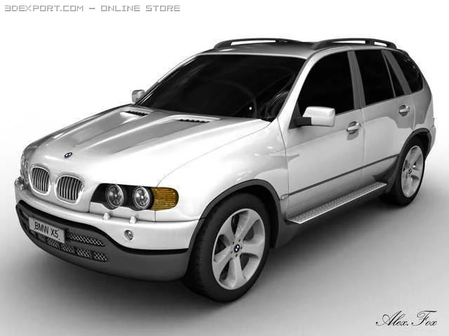 bmw x5 3D Model .c4d .max .obj .3ds .fbx .stl .blend 