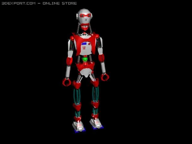 robot 3D Model .c4d .max .obj .3ds .fbx .stl .blend 