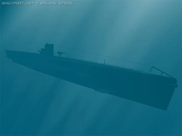 submarine 3D Model .c4d .max .obj .3ds .fbx .stl .blend