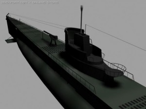 submarine Modello 3D