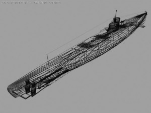 submarine Modello 3D
