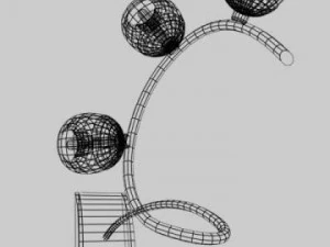 3 lights lamp 3D Model