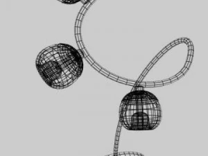 3 lights lamp 3D Model