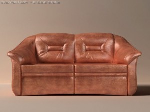 leather sofa 3D 모델