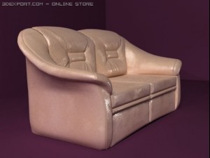 leather sofa 3D 모델