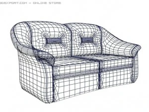 leather sofa 3D Model