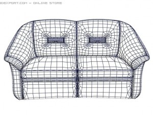 leather sofa 3D 모델
