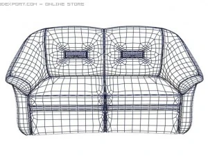 leather sofa 3D Model