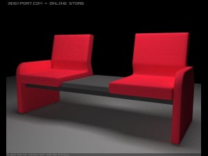 sofa helios 3D-Modell