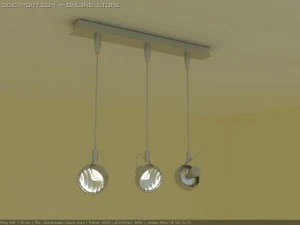 램프 살루나 램프 3개 3D 모델