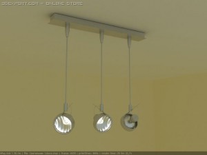 lamp saluna (3 lamps) 3D Модель