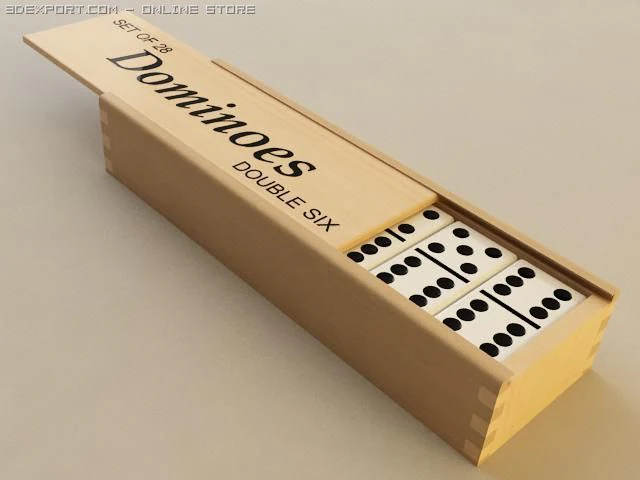 dominoes 3D Model .c4d .max .obj .3ds .fbx .stl .blend 