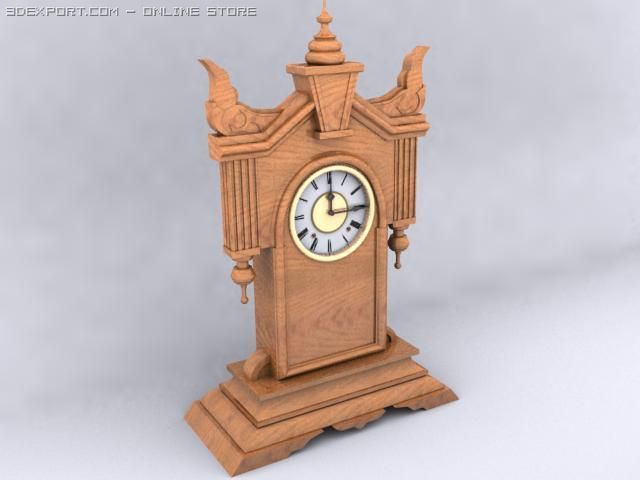 antique kitchen clock Modèle 3D .c4d .max .obj .3ds .fbx .stl .blend 