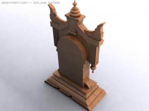antique kitchen clock Modèle 3D