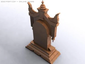 antique kitchen clock 3D Model