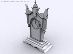 antique kitchen clock Modèle 3D