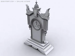 antique kitchen clock 3D Model