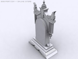 antique kitchen clock Modèle 3D