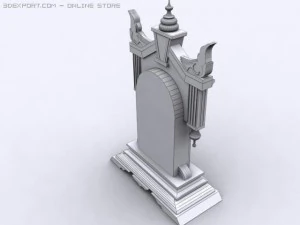 antique kitchen clock 3D Model