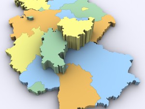 Map of germany 3D Model