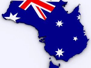 Map of australia 3D Model