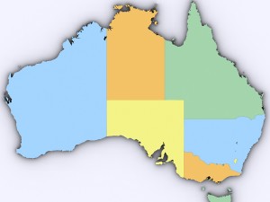 Map of australia 3D Модель