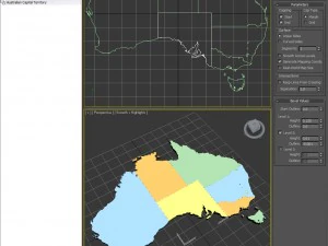 Map of australia 3D Model