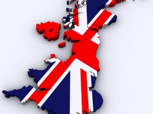 Map of the united kingdom Modelo 3D