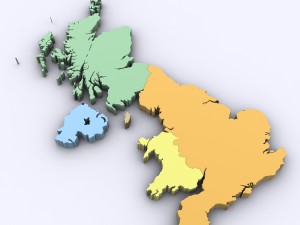 Map of the united kingdom Modelo 3D