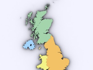 Map of the united kingdom Modelo 3D