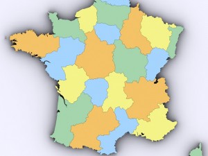 Map of france 3D Model
