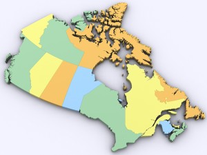 Map of canada 3Dモデル