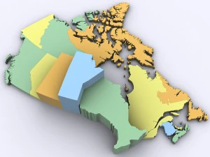 Map of canada 3D Model