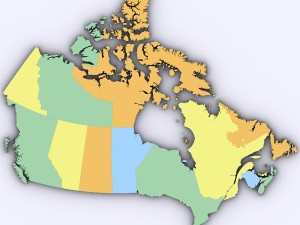 Map of canada 3Dモデル