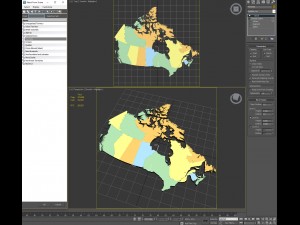Map of canada 3Dモデル