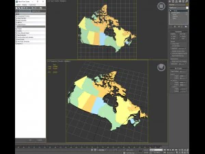 Map of canada 3D Model