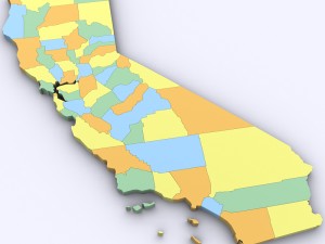 Map of california 3D 모델