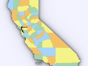 Map of california 3D 모델