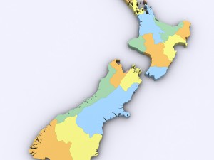 Map of new zealand 3D 모델