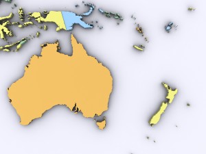 Map of asia and oceania 3Dモデル