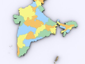 Map of india 3D Модель