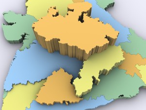 Map of india 3D Модель
