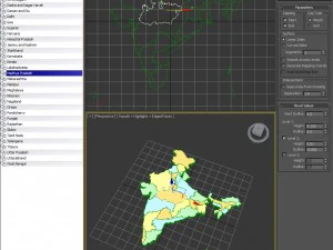 Map of india 3D Model