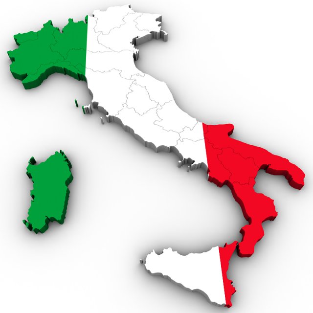 Map of italy Modelo 3D .c4d .max .obj .3ds .fbx .stl .blend 