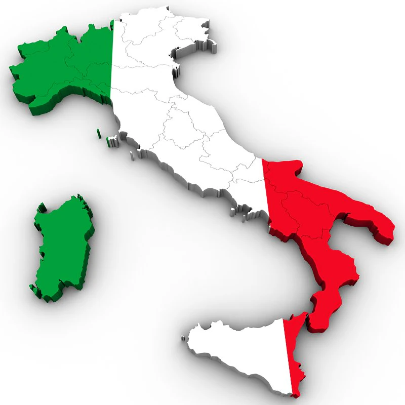 Map of italy 3D Model .c4d .max .obj .3ds .fbx .stl .blend 
