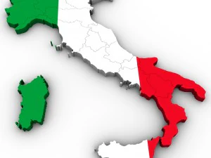 mapa de italia Modelo 3D